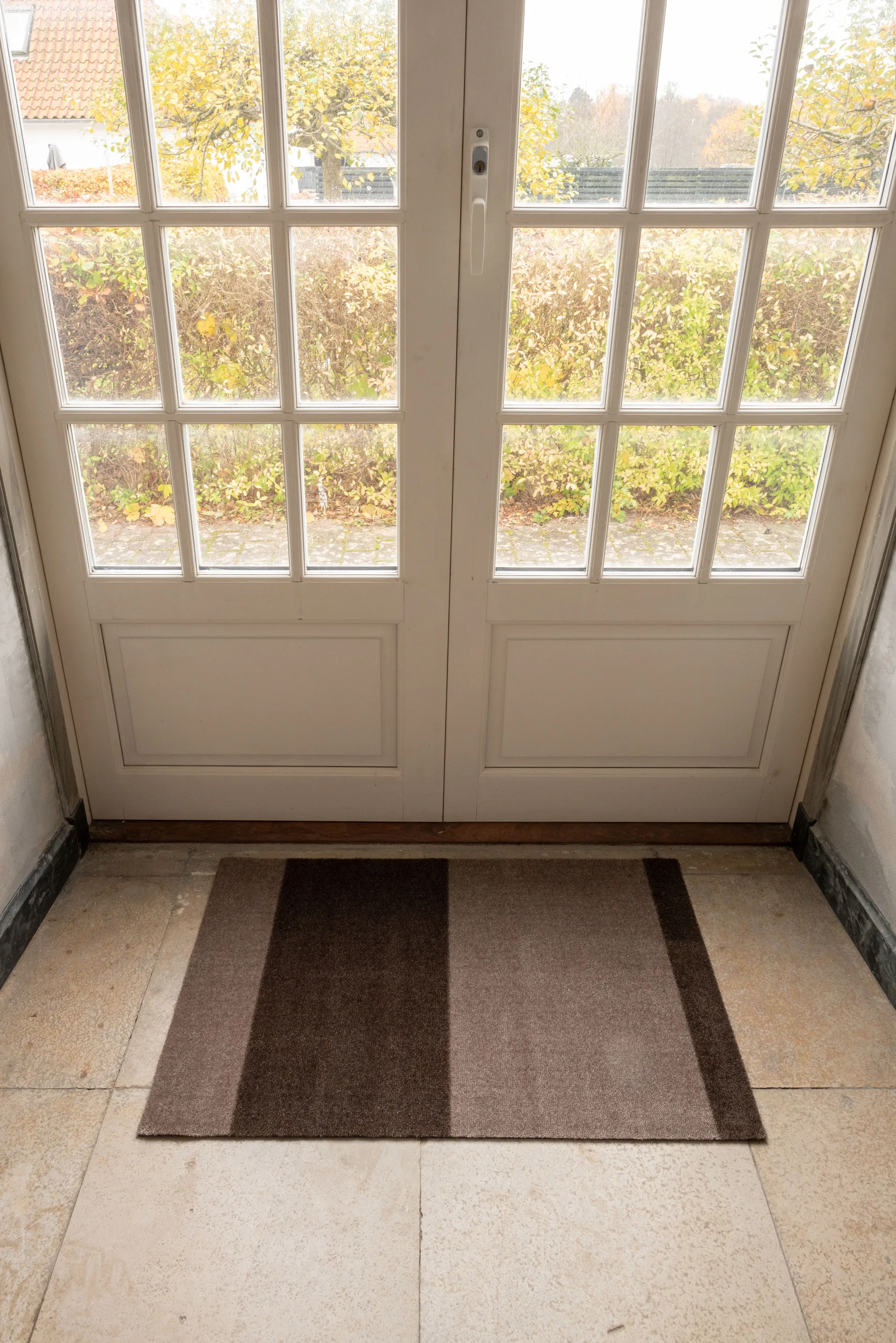 Stripes dörrmatta horisontell, Sand-brown, 60x90 cm tica copenhagen