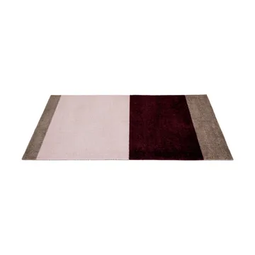 Stripes gångmatta horisontell - Bordeaux-rose-sand, 67x120 cm - tica copenhagen