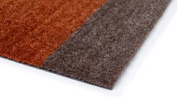 Stripes gångmatta horisontell - Brown-terrakotta 67x120 cm - tica copenhagen