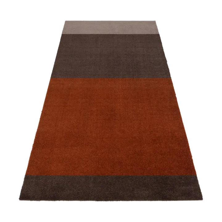 Stripes gångmatta horisontell - Brown-terrakotta 90x200 cm - tica copenhagen