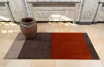 Stripes gångmatta horisontell - Brown-terrakotta 90x200 cm - tica copenhagen