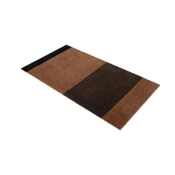 Stripes gångmatta horisontell - Cognac-dark brown-black, 67x120 cm - tica copenhagen