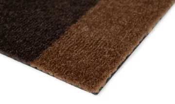 Stripes gångmatta horisontell - Cognac-dark brown-black, 67x120 cm - tica copenhagen