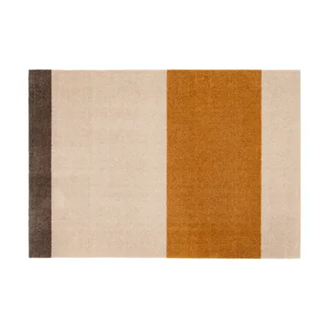 Stripes gångmatta horisontell - Ivory-dijon-brown, 90x130 cm - tica copenhagen