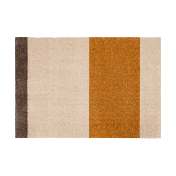 Stripes gångmatta horisontell - Ivory-dijon-brown, 90x130 cm - tica copenhagen