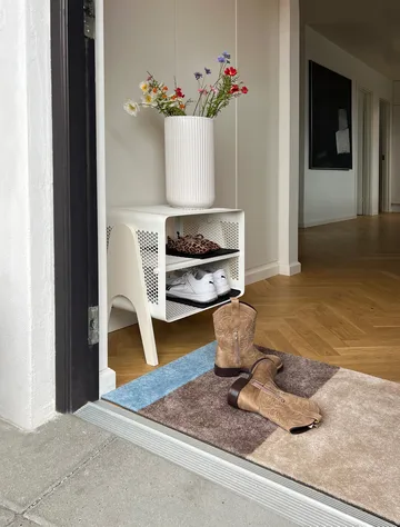 Stripes gångmatta horisontell - Ivory-sand-blue, 67x120 cm - tica copenhagen