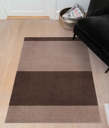 Stripes gångmatta horisontell - Sand-brown, 67x120 cm - tica copenhagen
