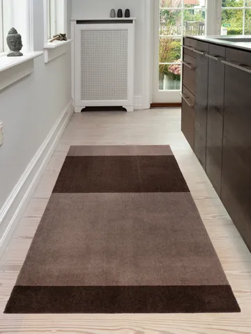 Stripes gångmatta horisontell - Sand-brown, 90x200 cm - tica copenhagen