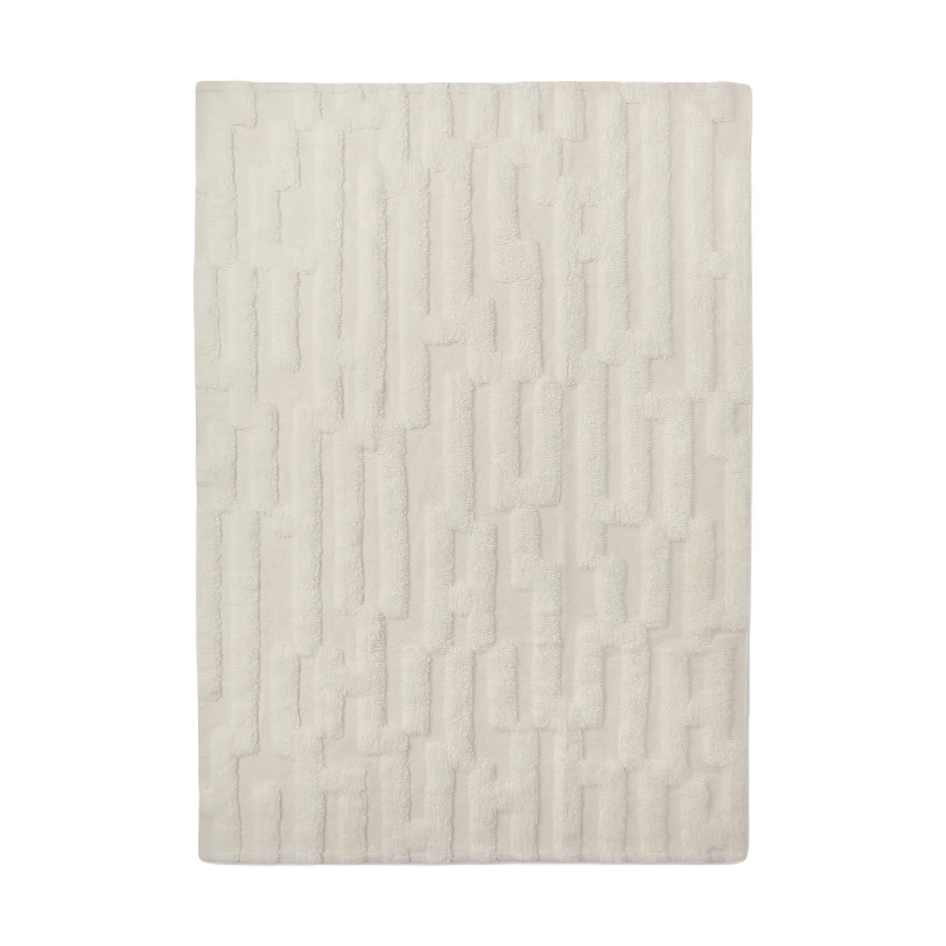 Bielke ullmatta 160x230 cm, Offwhite Tinted