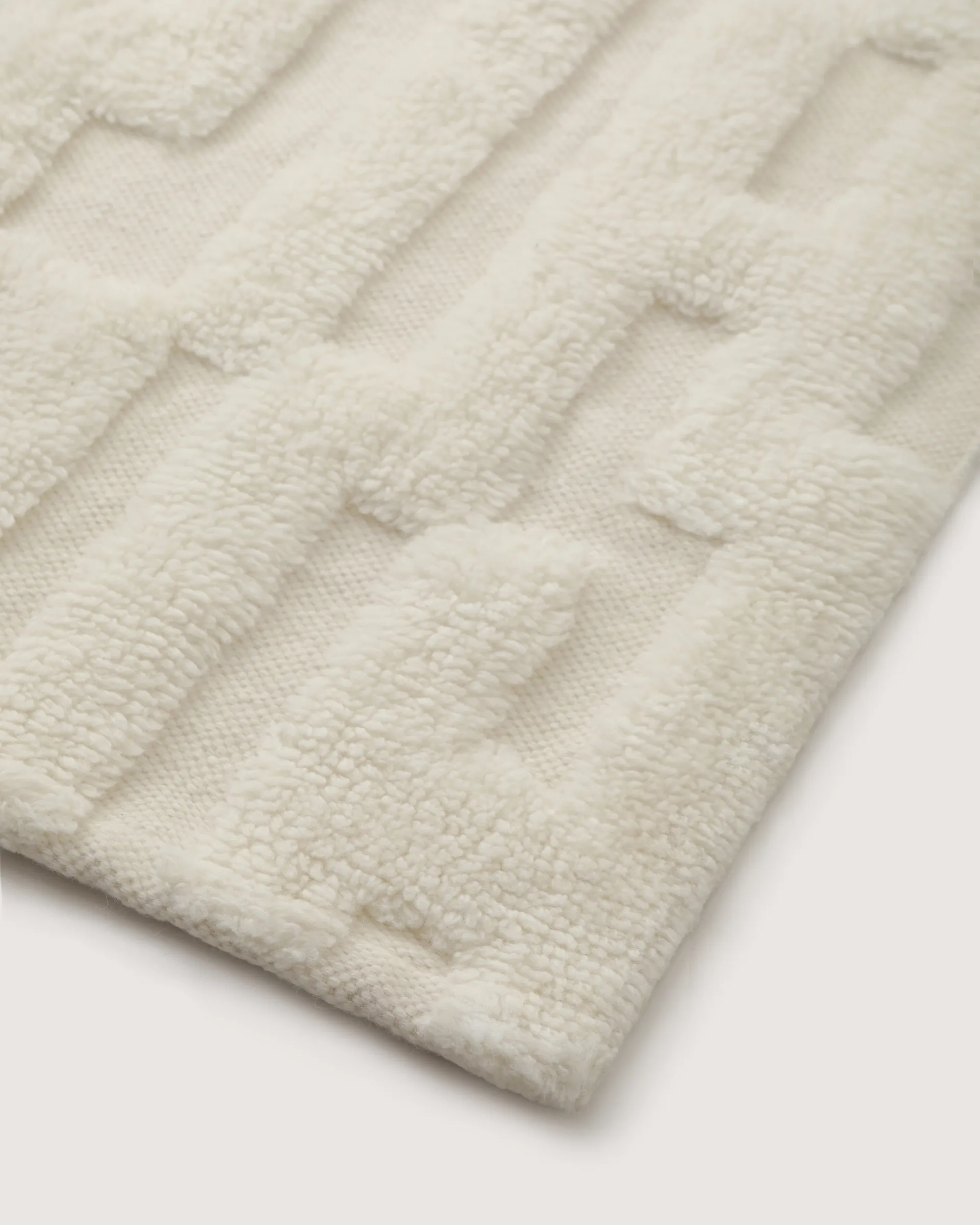 Bielke ullmatta 200x300 cm, Offwhite Tinted
