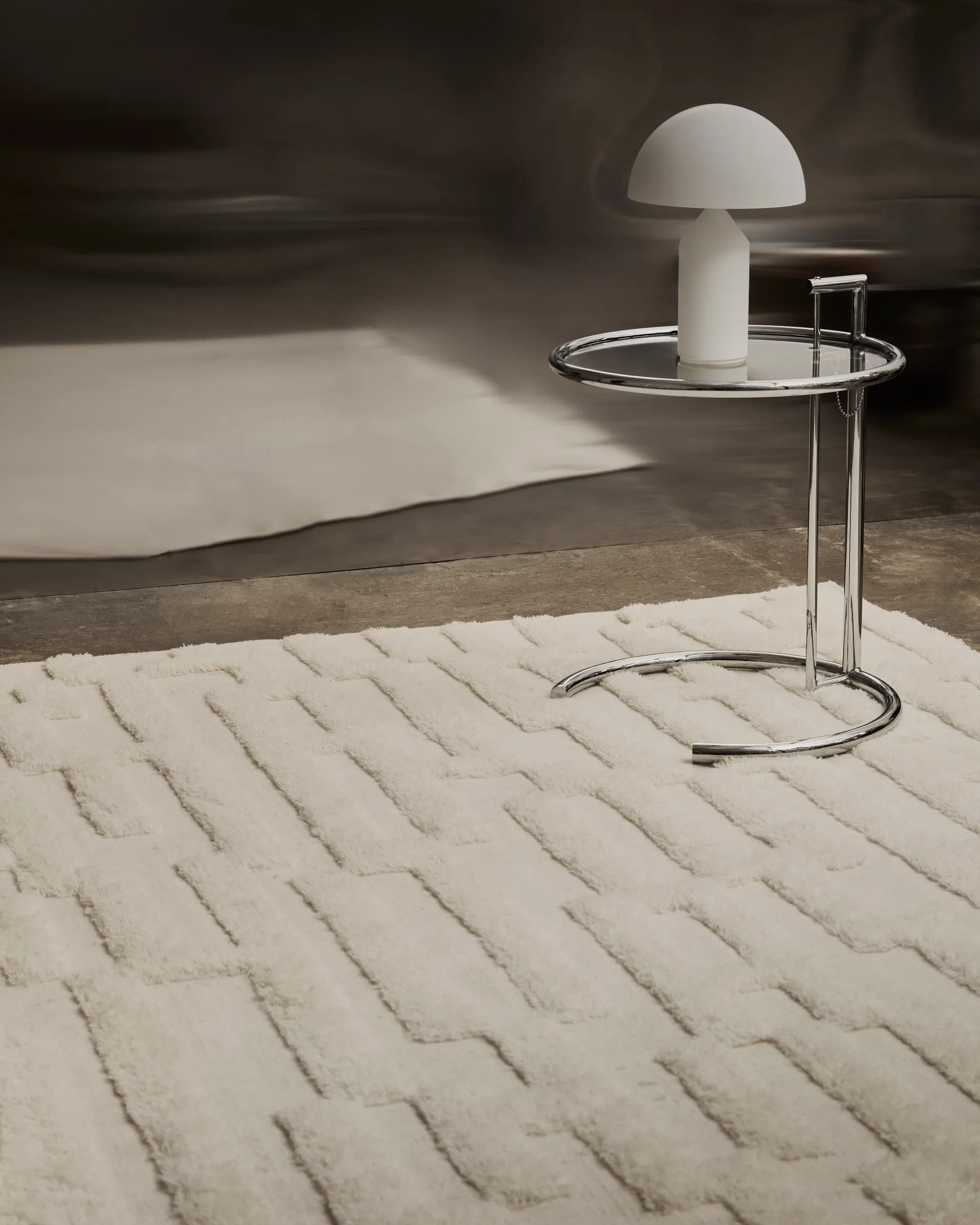 Bielke ullmatta 200x300 cm, Offwhite Tinted