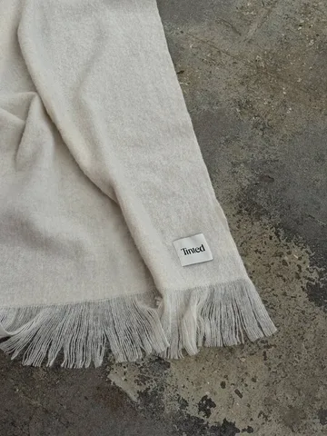 Fingal ullpläd - Solid off white-natural, 130x170 cm - Tinted