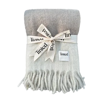 Hemple ullpläd 130x170 cm - Beige-offwhite - Tinted