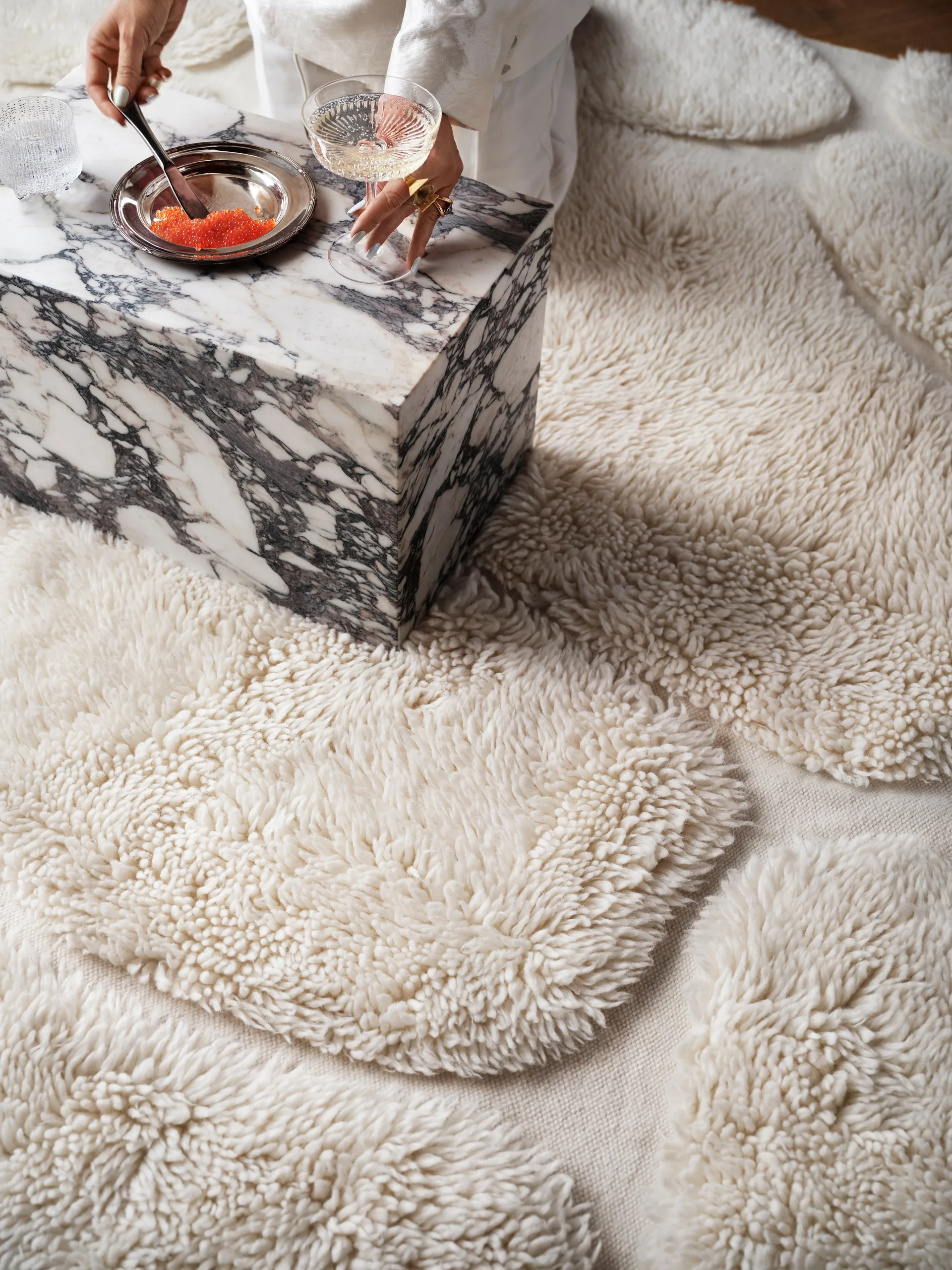 Kullin ullmatta 300x400 cm, Offwhite Tinted