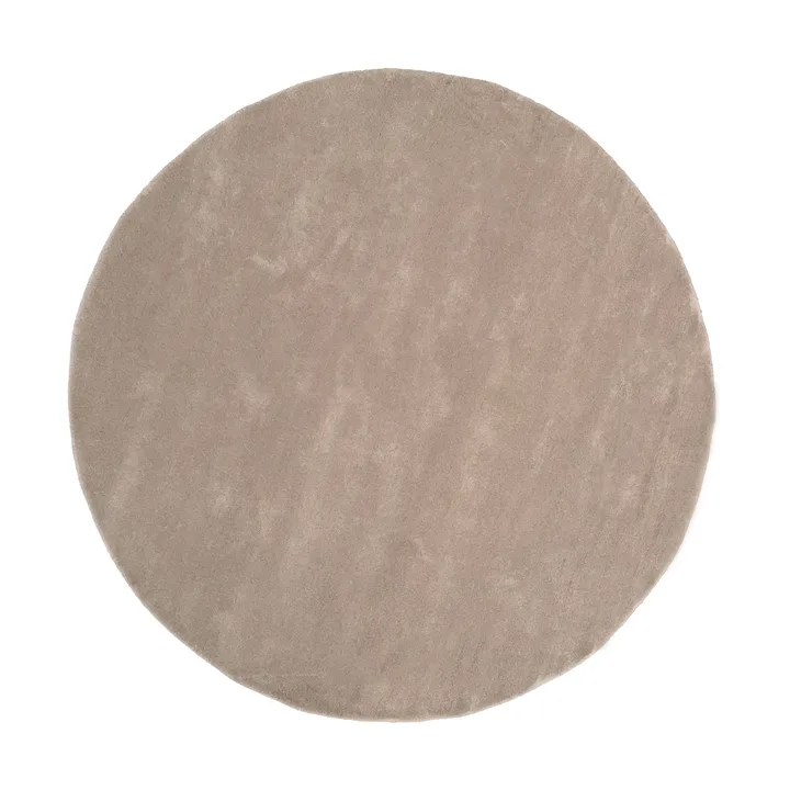 Liljehok ullmatta - Beige, Ø200 cm - Tinted