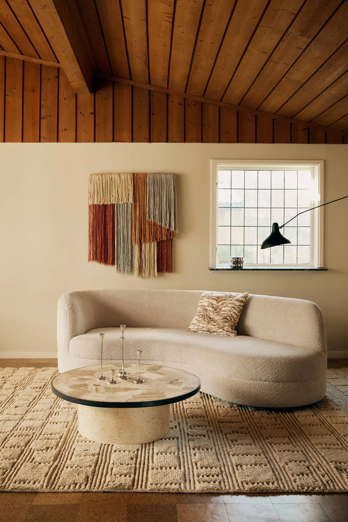 Lydahl ullmatta, Beige, 250x350 cm Tinted