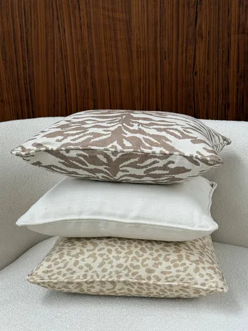 Norell prydnadskudde - Leopard beige-off white, 50x50 cm - Tinted