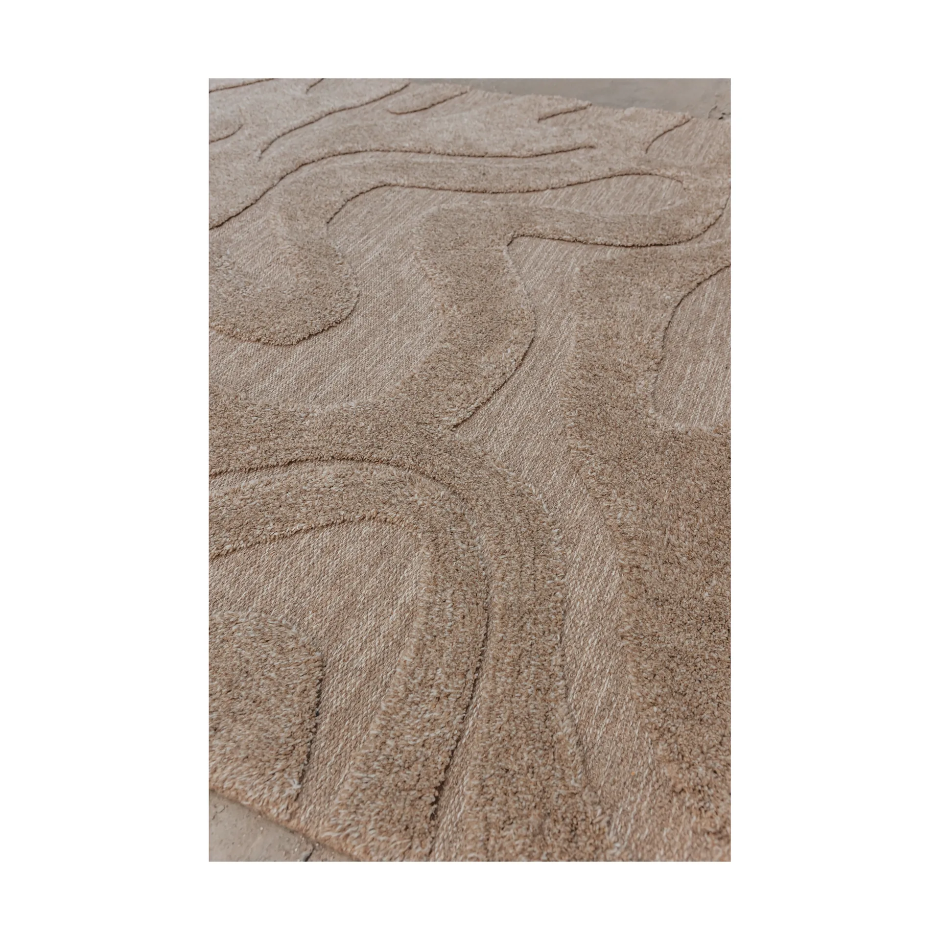 Norlander ullmatta 200x300 cm, Beige-melange Tinted
