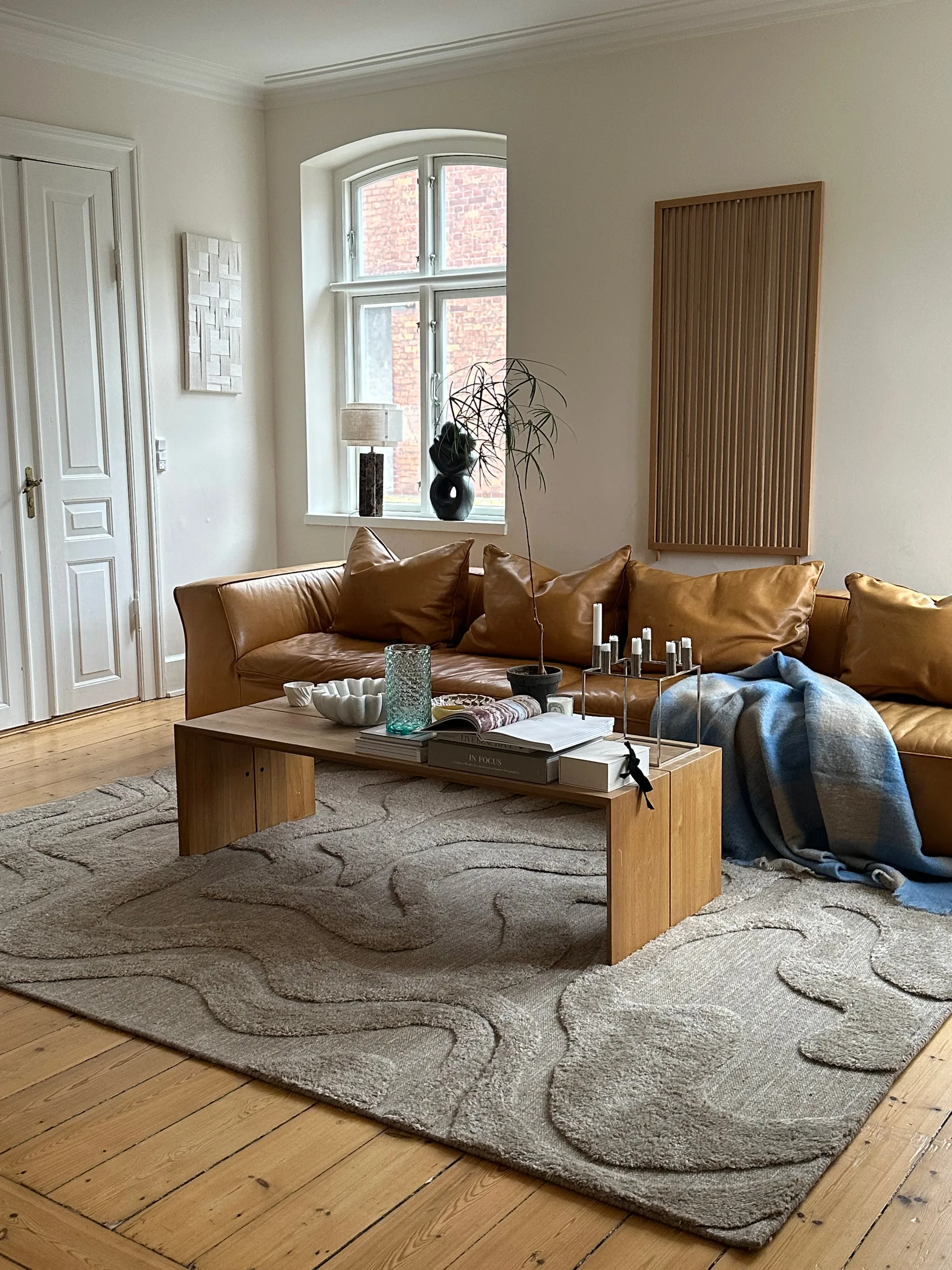 Norlander ullmatta 250x350 cm, Beige-melange Tinted
