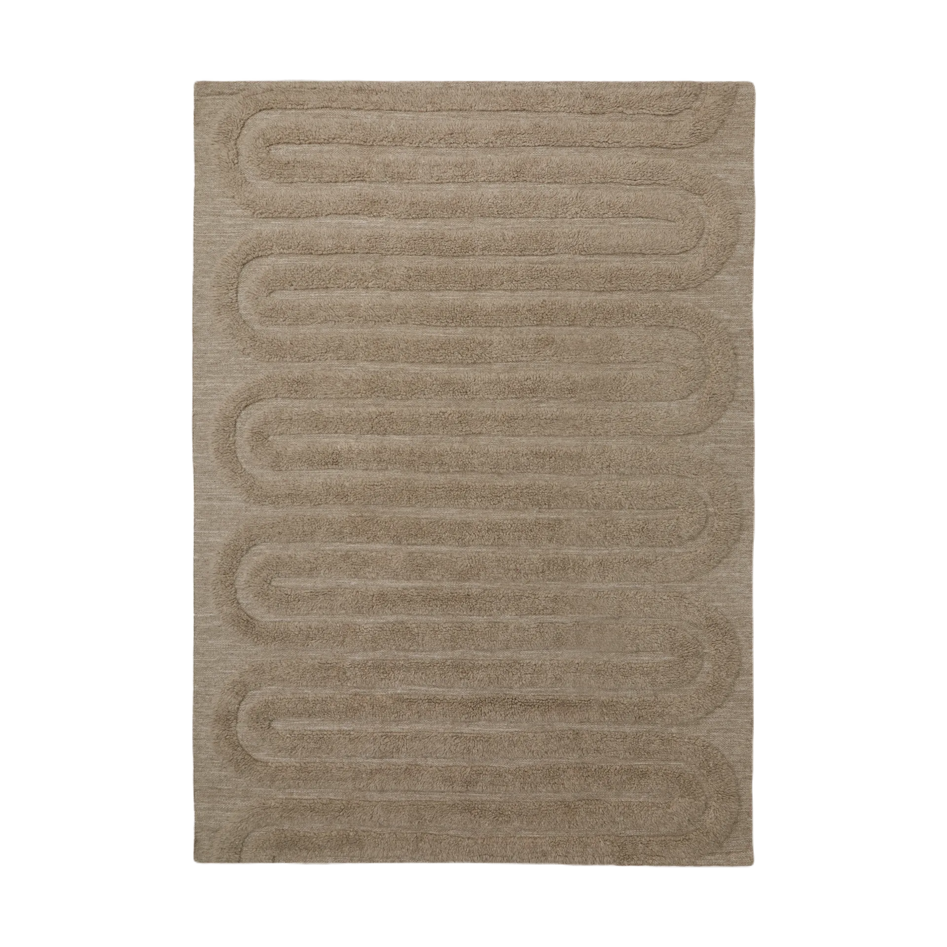 Riklund ullmatta 160x230 cm, Beige-melange Tinted
