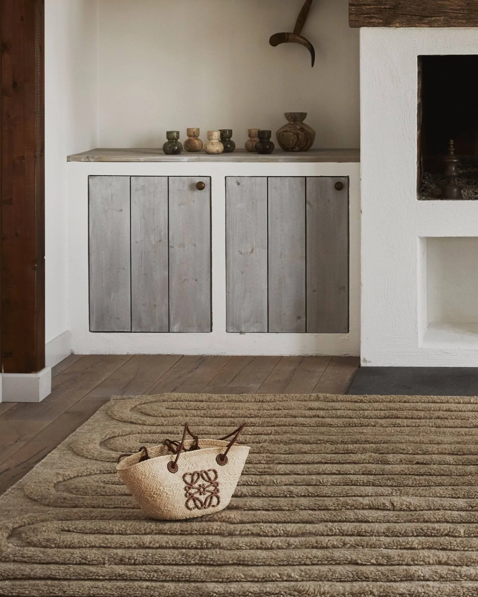 Riklund ullmatta, Beige-melange, 250x350 cm Tinted