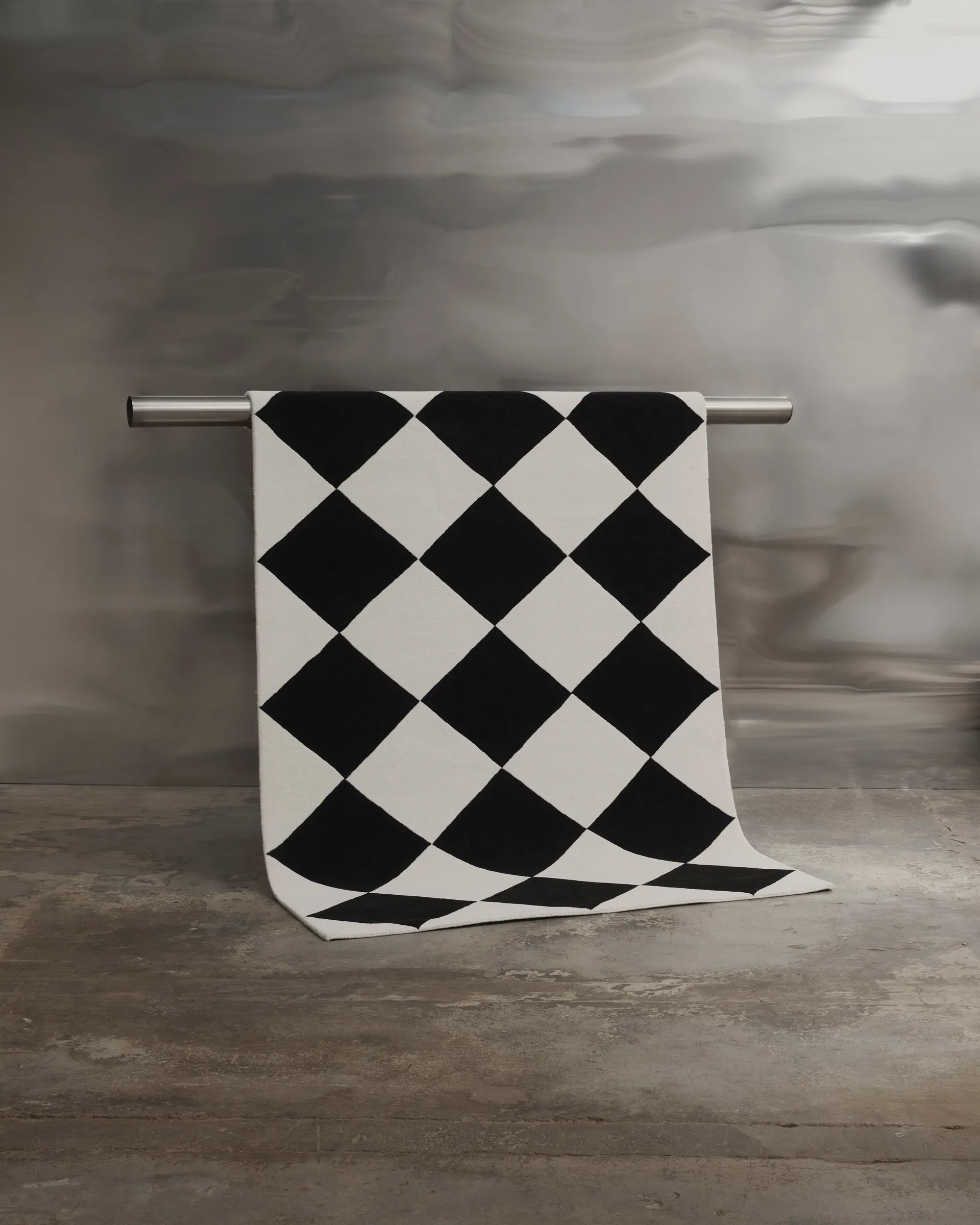 Tenman ullmatta 250x350 cm, Black-white Tinted