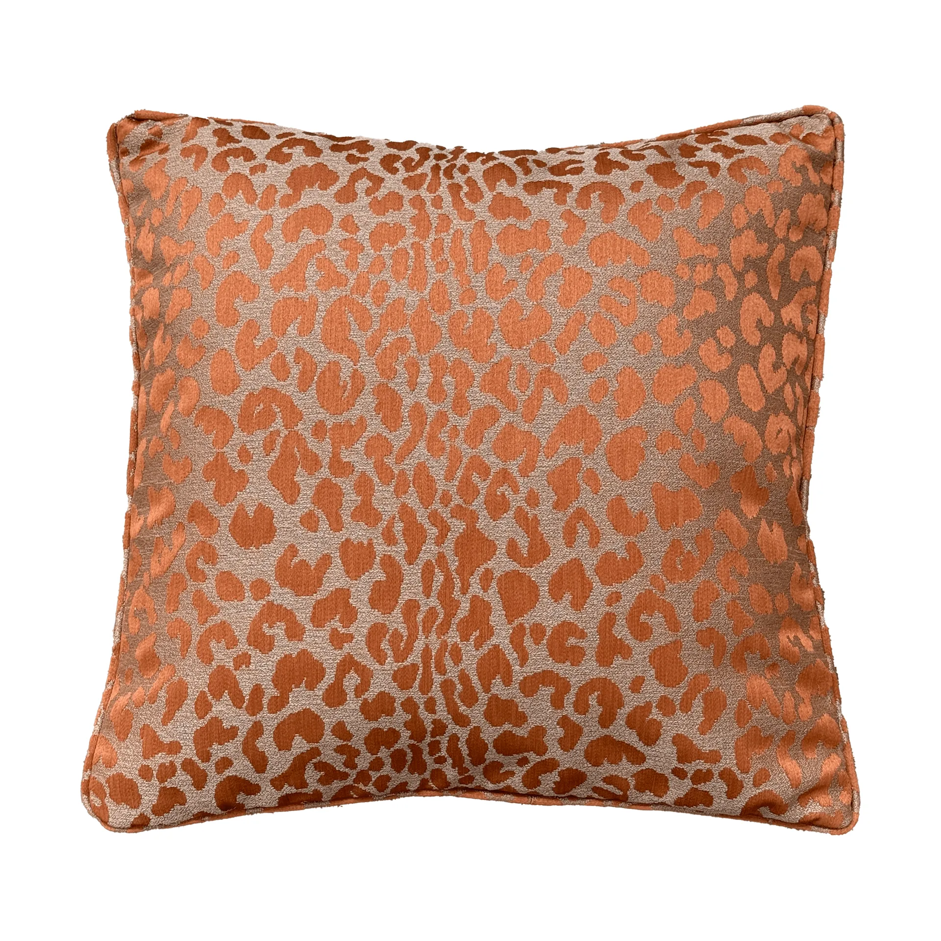 Vildklint leopard kuddfodral, Rust, 50x50 cm Tinted