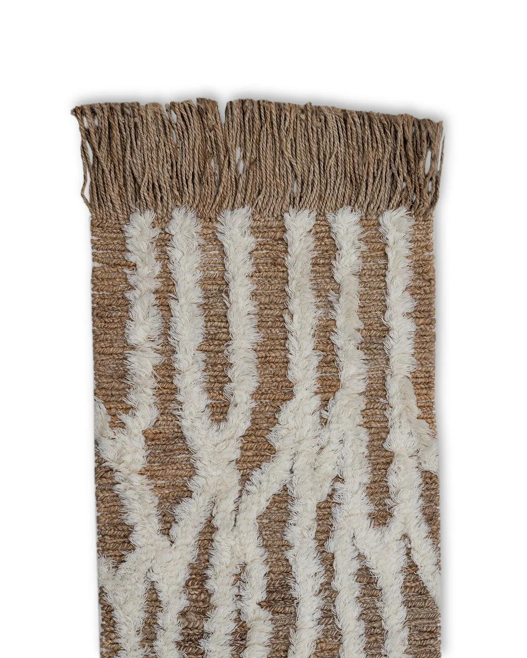 Wahl gångmatta jute 80x350 cm, Brown-offwhite Tinted