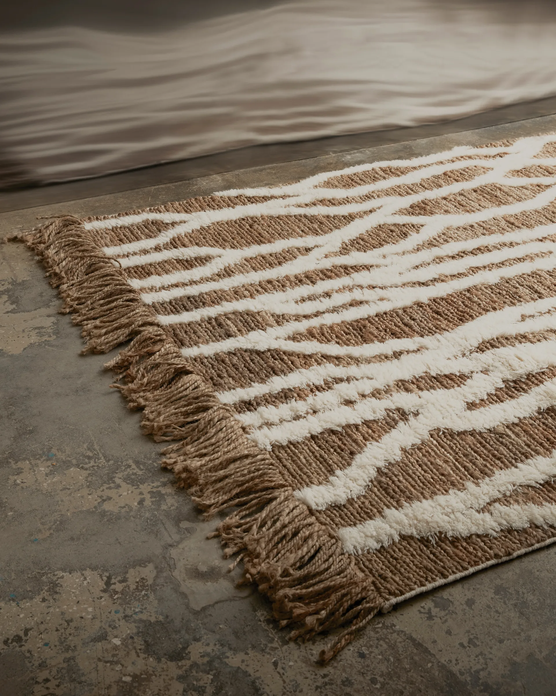 Wahl jutematta 200x300 cm, Brown-offwhite Tinted