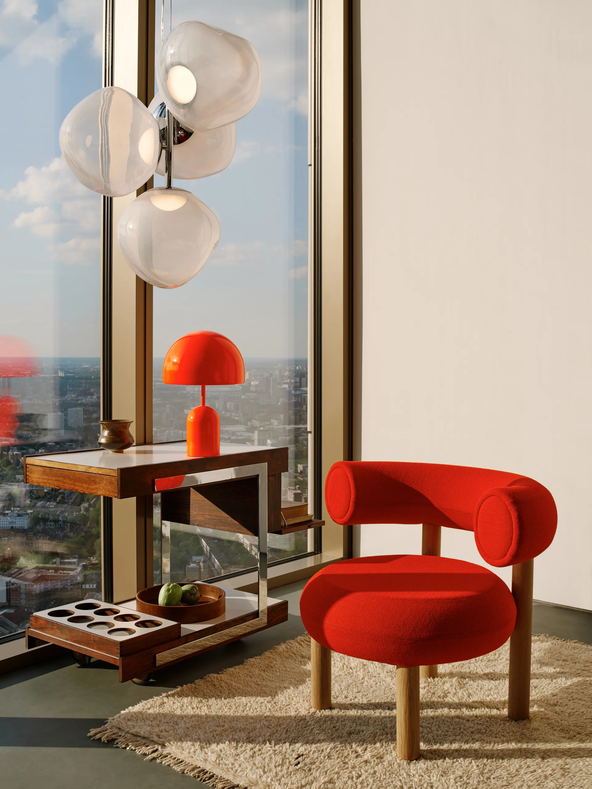 Bell Portabel LED bordslampa 28 cm, Fluoro Tom Dixon