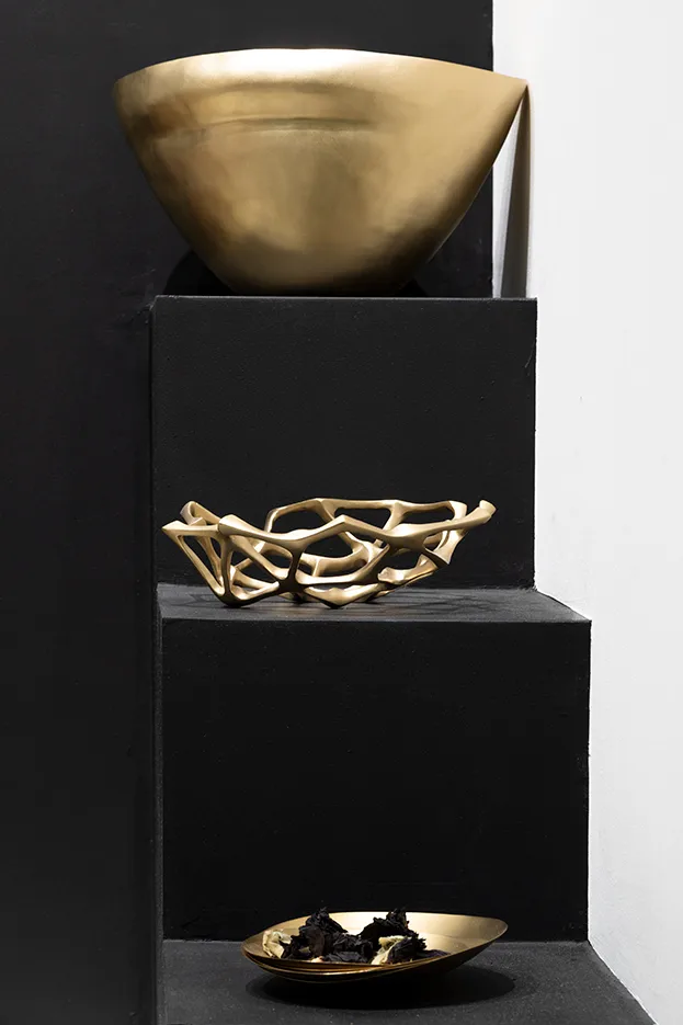 Bone skål, Mässing, S Tom Dixon