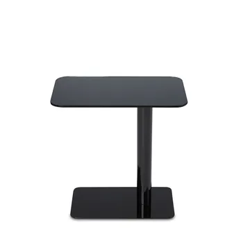 Flash sidobord 30x50 cm - Svart spegelglas-svart stativ - Tom Dixon