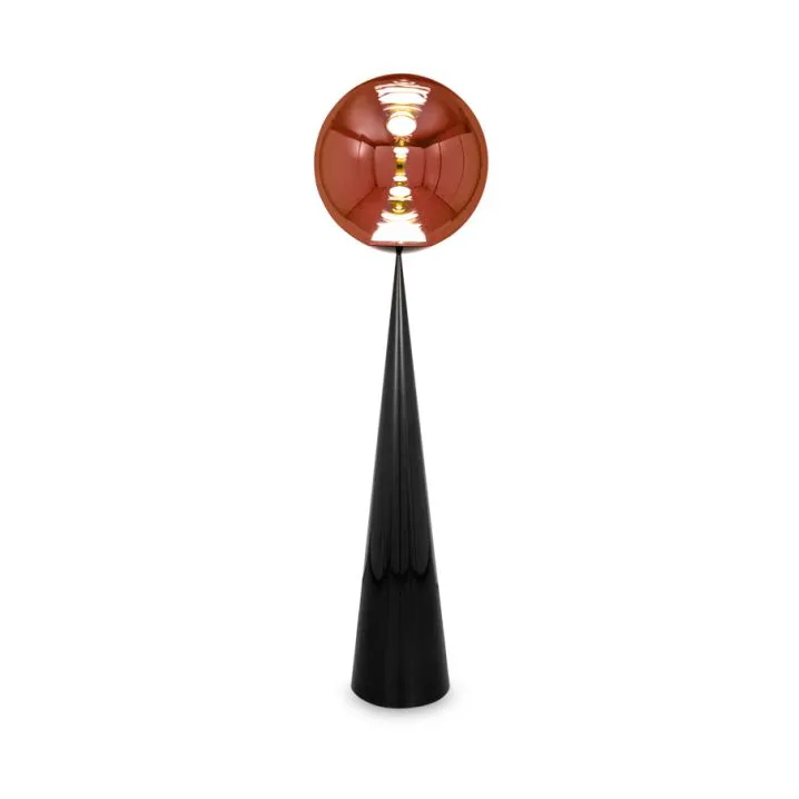Globe fat golvlampa LED 175,5 cm, Copper Tom Dixon