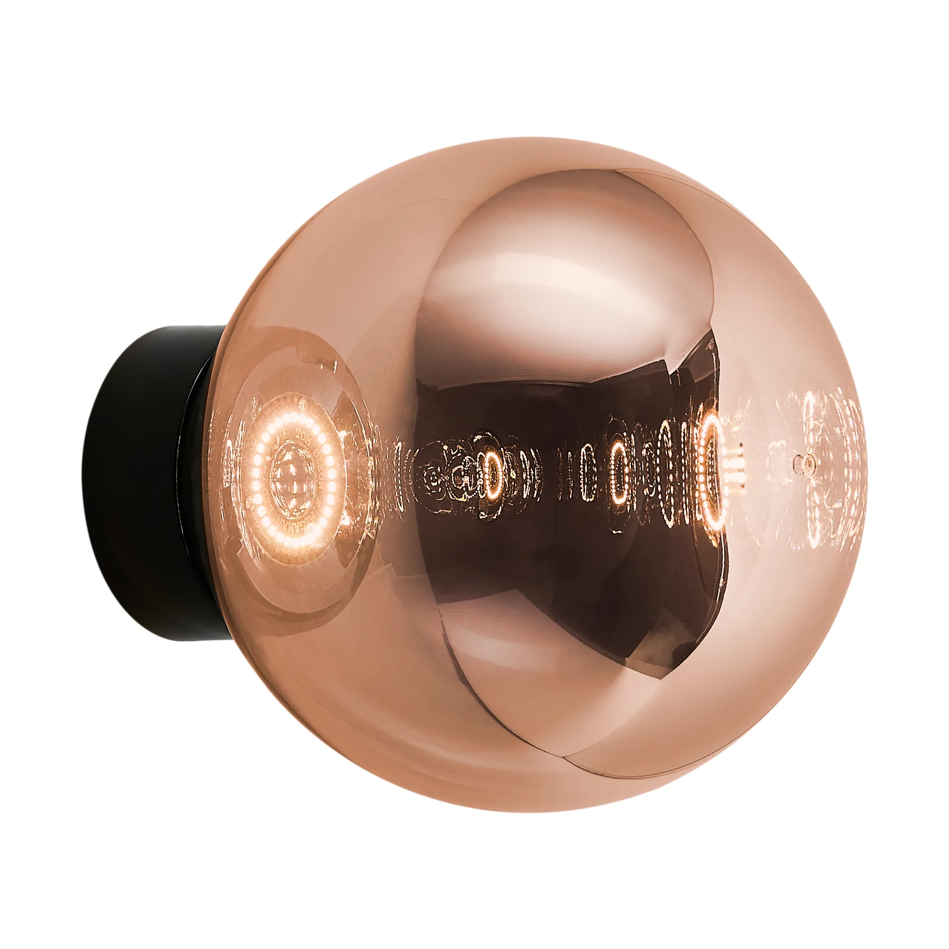 Globe Surface vägglampa LED 29 cm, Copper Tom Dixon
