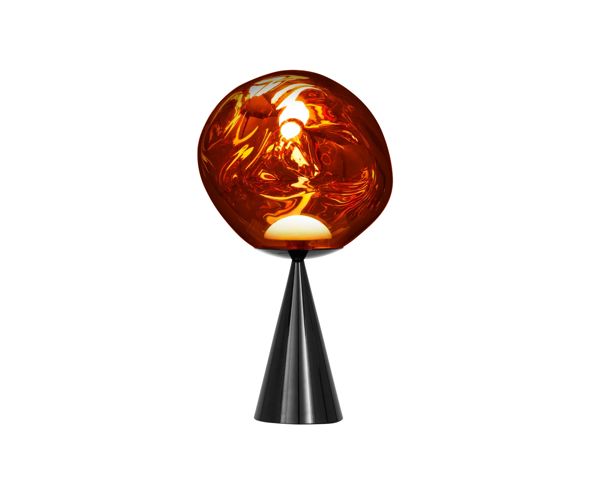 Melt Cone fat bordslampa LED 46,5 cm, Copper Tom Dixon