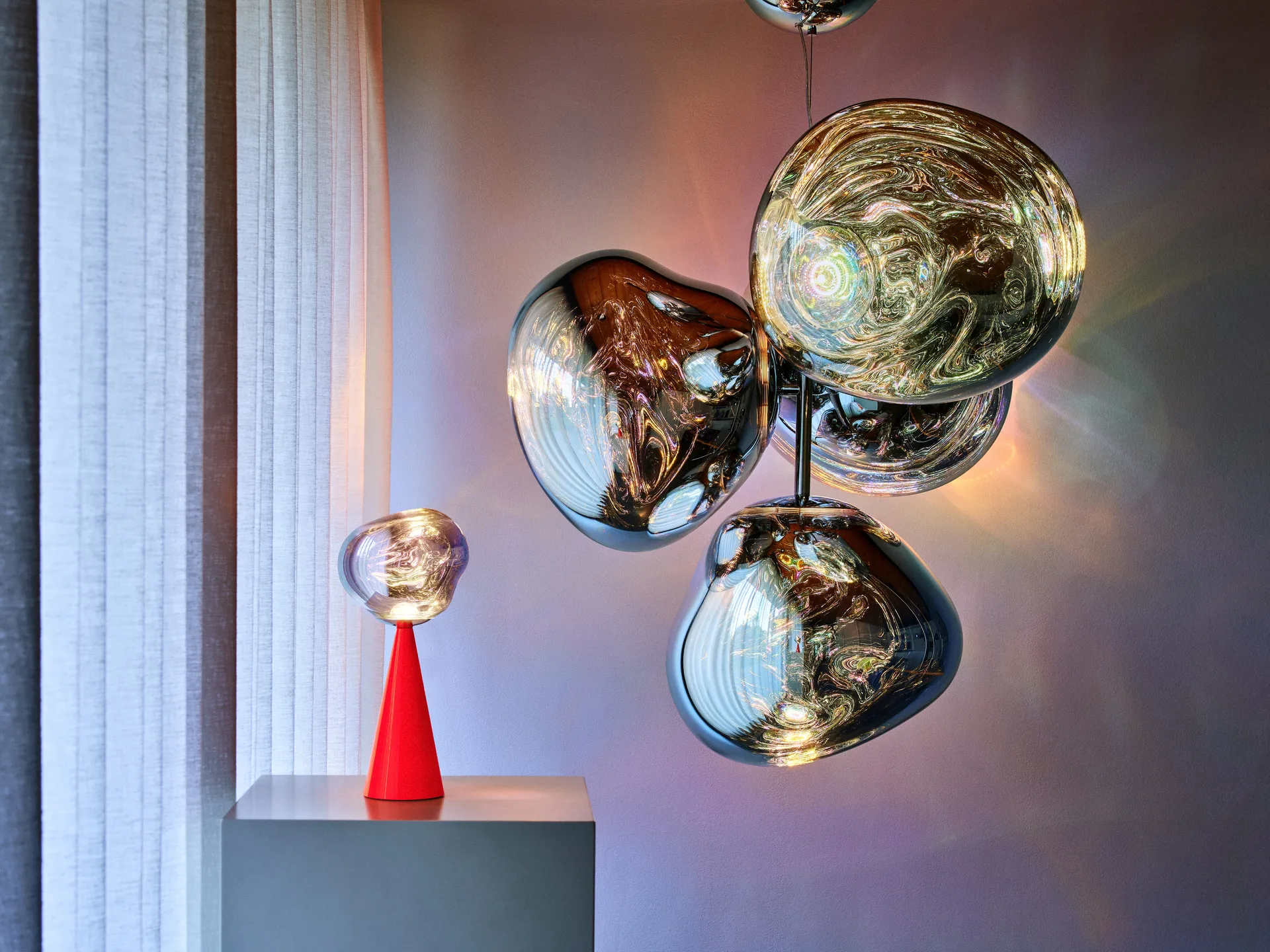 Melt portabel LED bordslampa 28,5 cm, Fluoro Tom Dixon
