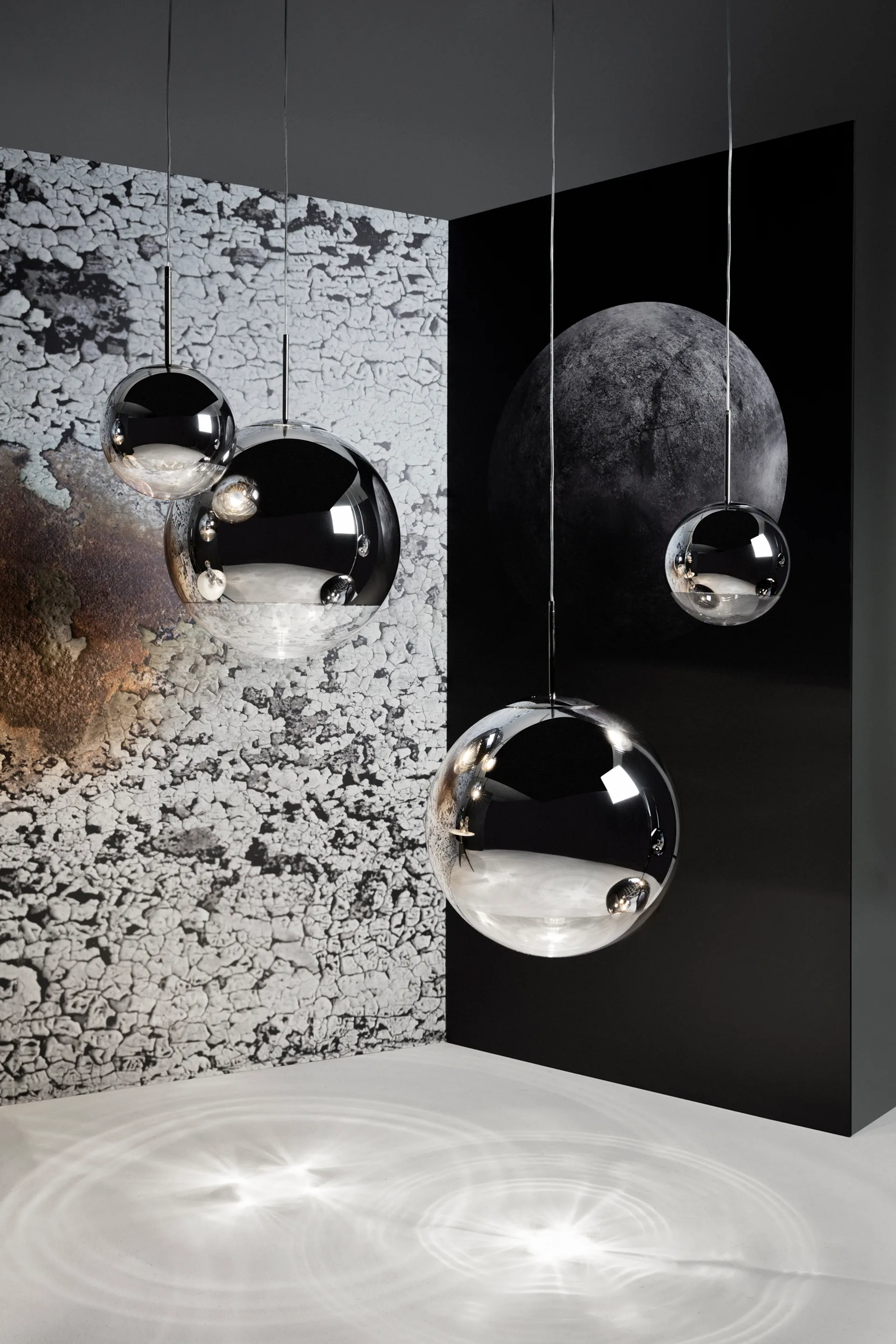 Mirror Ball pendel LED Ø40 cm, Chrome Tom Dixon