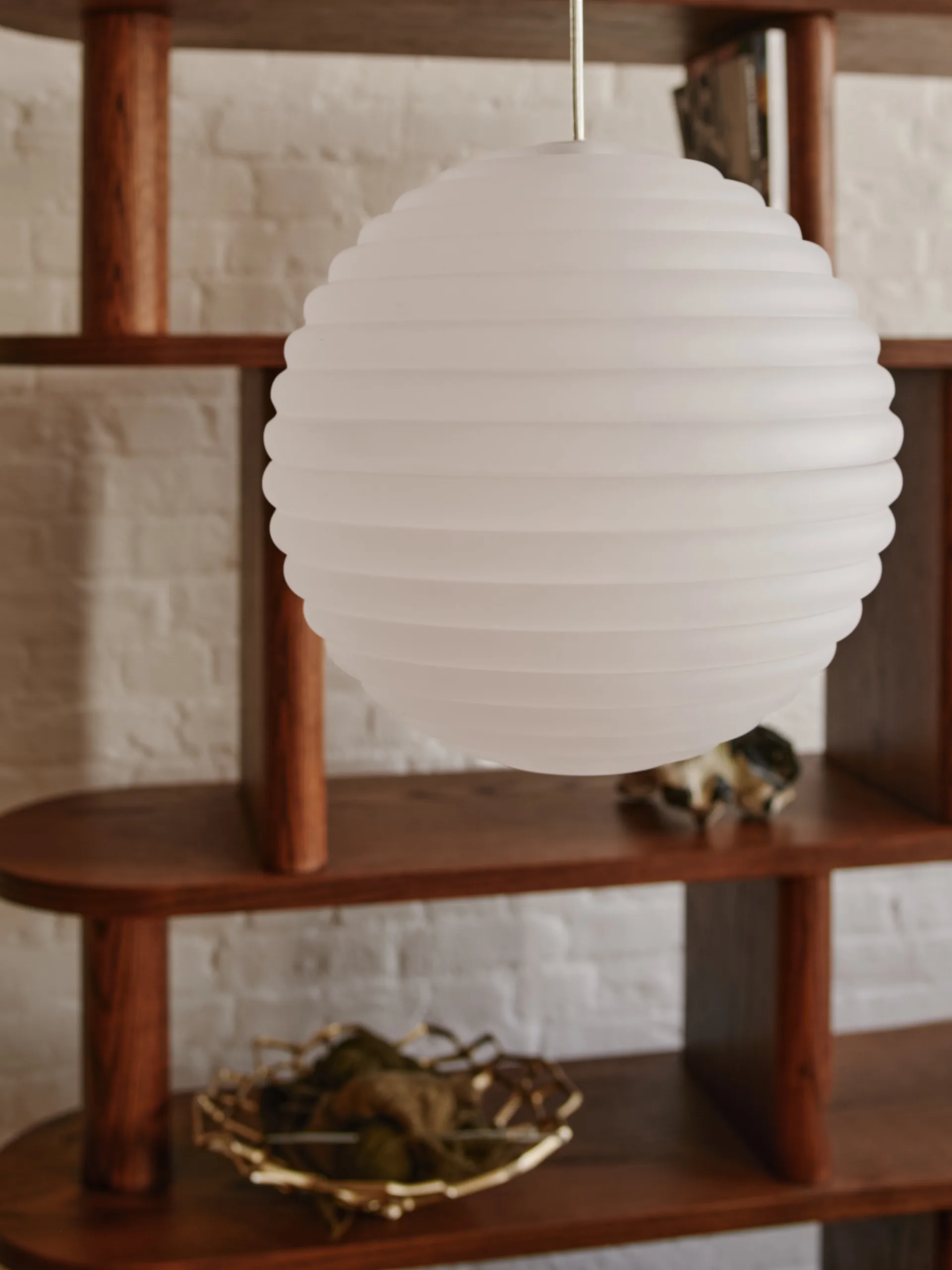 Press Sphere pendel LED Ø30 cm, Frosted Tom Dixon