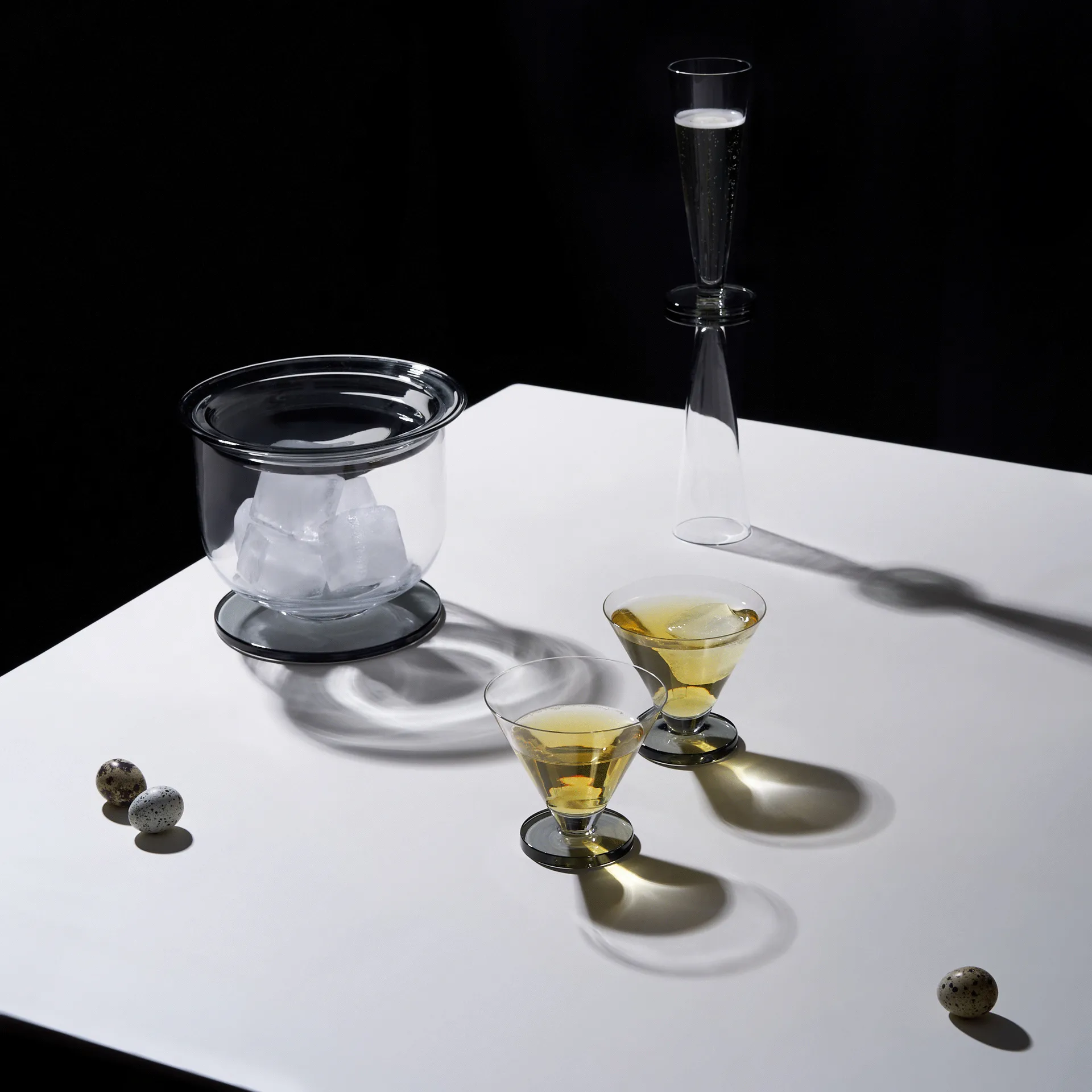 Puck cocktailglas 26 cl 2-pack, Clear Tom Dixon