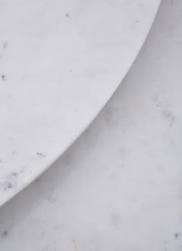 Screw cafébord Ø60 cm - White marble-cast iron - Tom Dixon