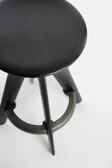 Slab barpall 76 cm - Black oak - Tom Dixon