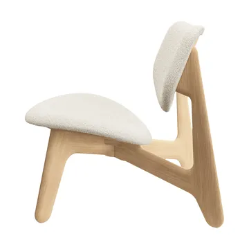 Slab loungestol klädd sits - Natural brushed oak-Elle 0200 CMHR Natural - Tom Dixon
