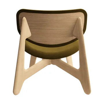 Slab loungestol klädd sits - Natural brushed oak-Royal 0162 CMHR Khaki - Tom Dixon