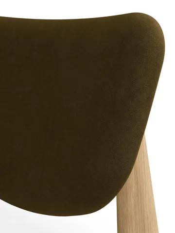Slab loungestol klädd sits - Natural brushed oak-Royal 0162 CMHR Khaki - Tom Dixon