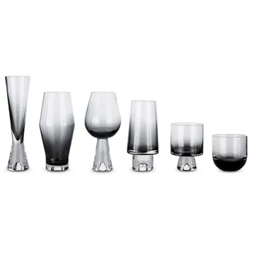 Tank dricksglas låga 2-pack - Svart - Tom Dixon