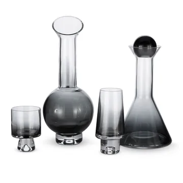 Tank dricksglas låga 2-pack - Svart - Tom Dixon