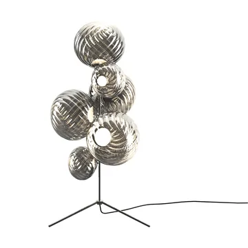 Whirl chandelier golvlampa - Silver - Tom Dixon