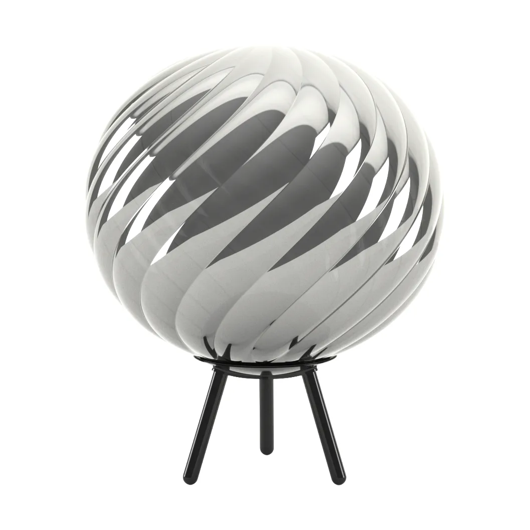 Whirl portabel golvlampa, Silver-black Tom Dixon