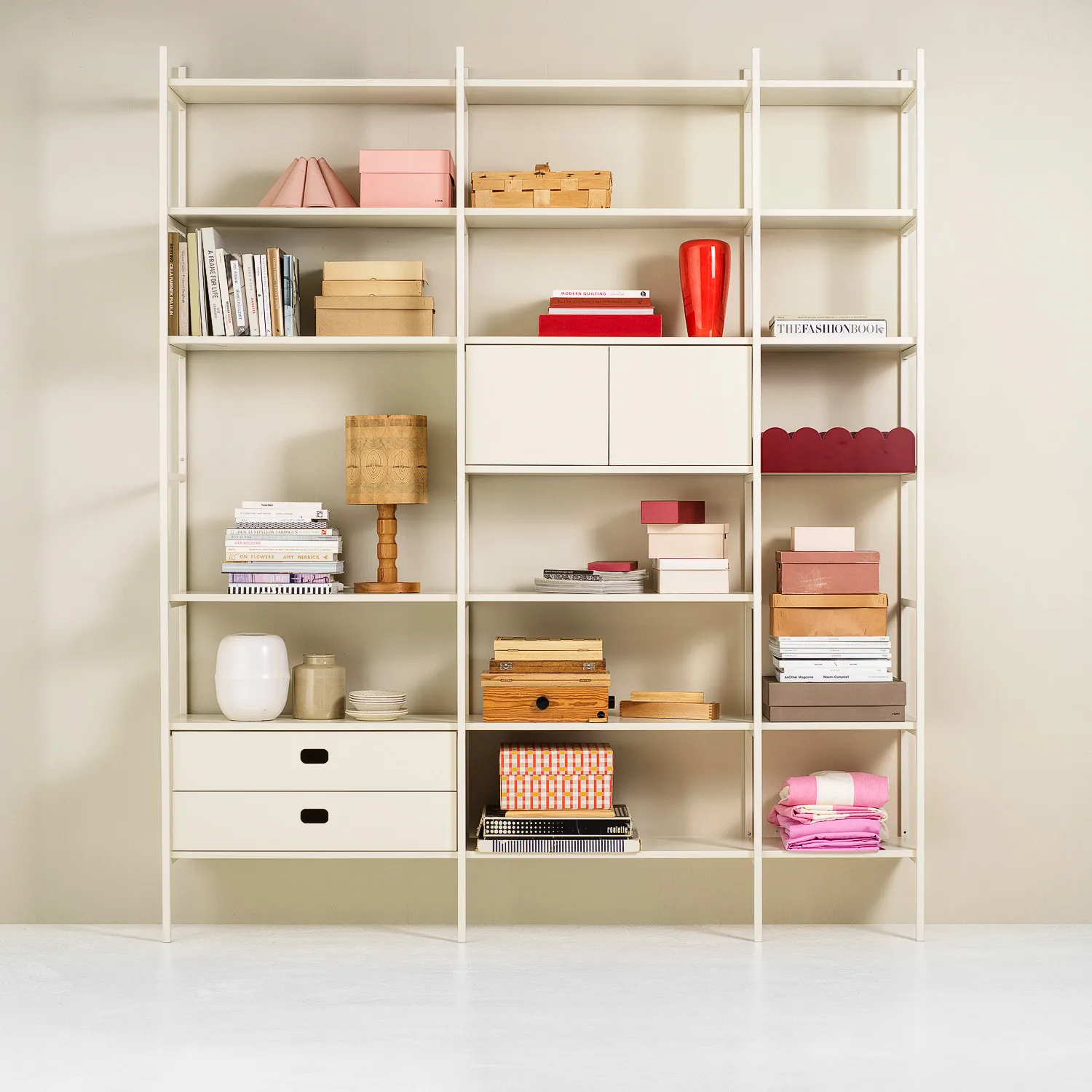 Portal bokhylla 158 cm - Off-white TÔNN furniture