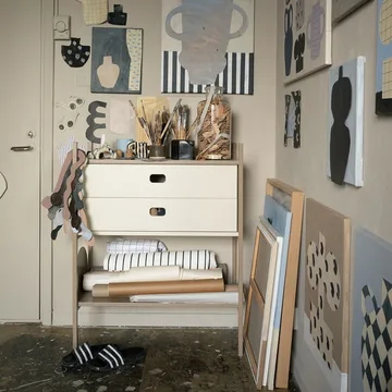 Portal bokhylla small, Camel, 80 cm - TÔNN furniture
